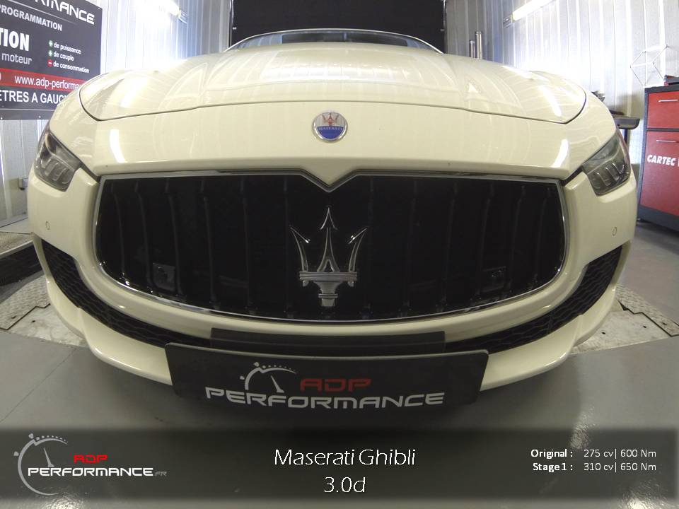 Reprogrammation moteur Maserati ghibli 