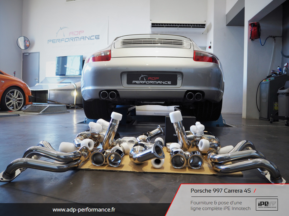 Ligne d'échappement iPE Innotech Porsche 997 Carrera 4S | Les Pennes Mirabeau