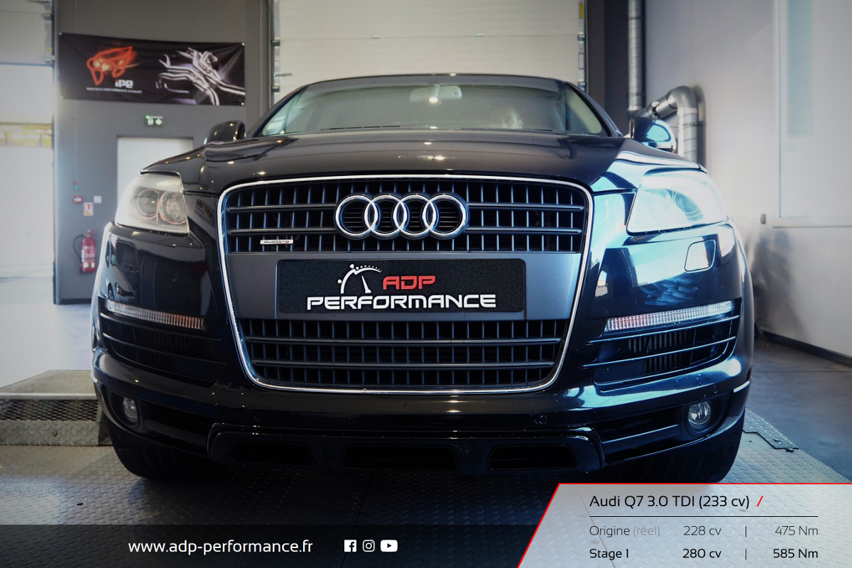 Reprogrammation moteur Salon de Provence - Audi Q7 3.0 TDI - ADP Performance